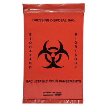 BIOHAZARD TRANSPORT BAGS 6'' X 9'' EACH