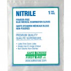 NITRILE, GANTS D'EXAMEN MÉDICAL, SANS POUDRE, GRANDS, 2's