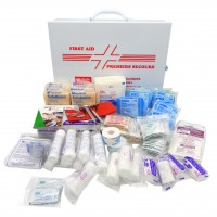 BASIC LARGE LOW RISK FIRST AID KIT 50 OR MORE - METAL