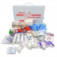 GRANDE TROUSSE DE PREMIERS SOINS DE BASE 50 OU PLUS - MÉTAL