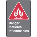 Danger flammable materials SAU972 - Each
