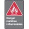 Danger flammable materials SAU972 - Each