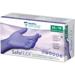 SafeFLEX Gants examens médicaux en nitrile - non poudrés - BOITE de 200