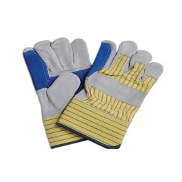 Gants en Cuir fendu et Coton Qualité Supérieure (12 pairs)