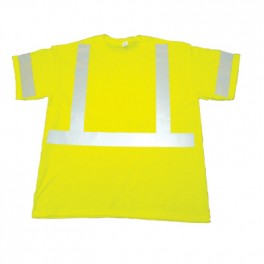 T-shirt circulation CSA poly coton jaune lime