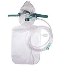 Adult High Concentration Oxygen Mask with 2.1m(7 feet) Tubing BOX OF 50