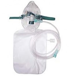 Adult High Concentration Oxygen Mask with 2.1m. (7 feet) Tubing EACH