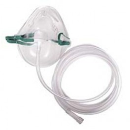 Medium Concentration Oxygen Mask with 2.1m(7 feet) Tubing - Each