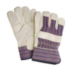 Gloves with leather & cotton Advantage (12 pairs)