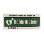 AED ELECTROSTATIC DOOR OR WINDOW SIGN (FRENCH ONLY)