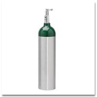 415 litre Aluminum Medical cylinder D size