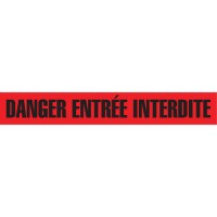 BARR-SGC183 DANGER / ENTRÉE INTERDITE  - NOIR SUR ROUGE