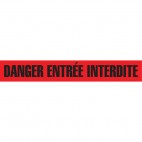 BARR-SGC183 DANGER / ENTRÉE INTERDITE  - NOIR SUR ROUGE