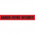 Barricade Tape- DANGER / ENTRÉE INTERDITE  - BLACK ON RED